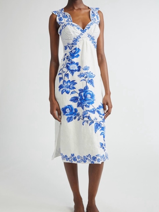 FARM Rio Dresses & Skirts - FARM Rio Floral Cascade Linen Dress XXS